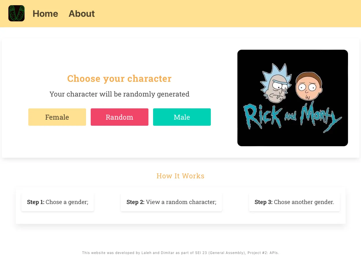 Duo Project: 3rd Party API with React | @ General Assembly screen 